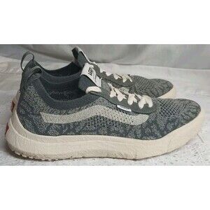 Vans Ultra Range Men 7.5 Women 9 Gray Knit Soft Shoes Skater Casual Lightweight